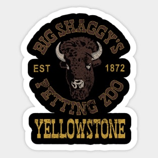 Yellowstone Bison Petting Zoo Sticker